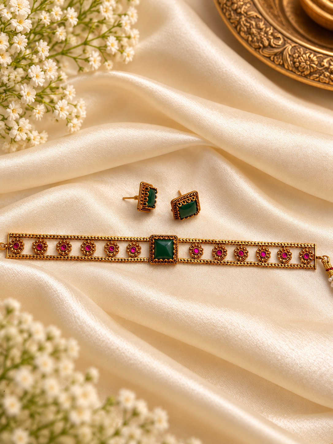 Emerald Ruby Choker