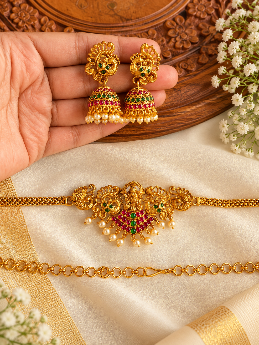 Multi colour choker