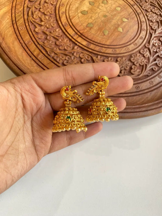 Peacock earring