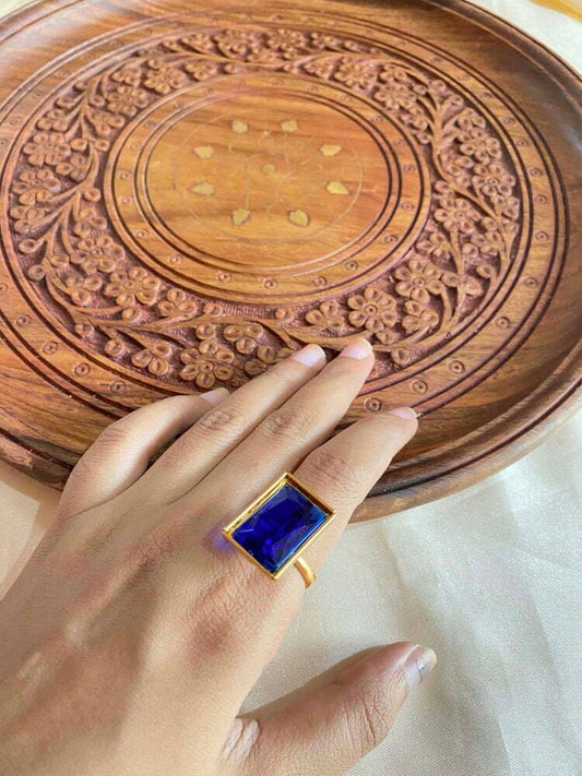 Adjustable Saphire ring