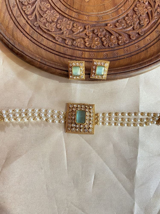 Seagreen Pearl Choker